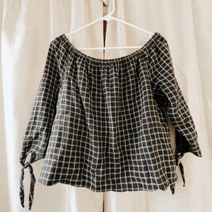 MADEWELL over the shoulder blouse